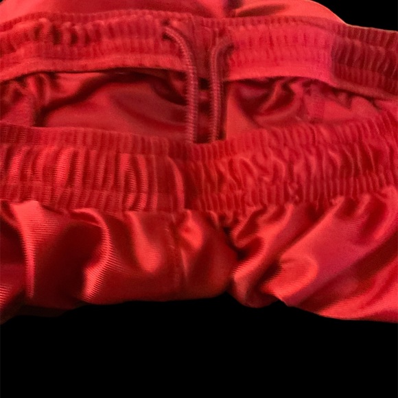 Boss Wear Hawaiian Red & White Border Print Jersey Shorts Size L - Picture 10 of 10